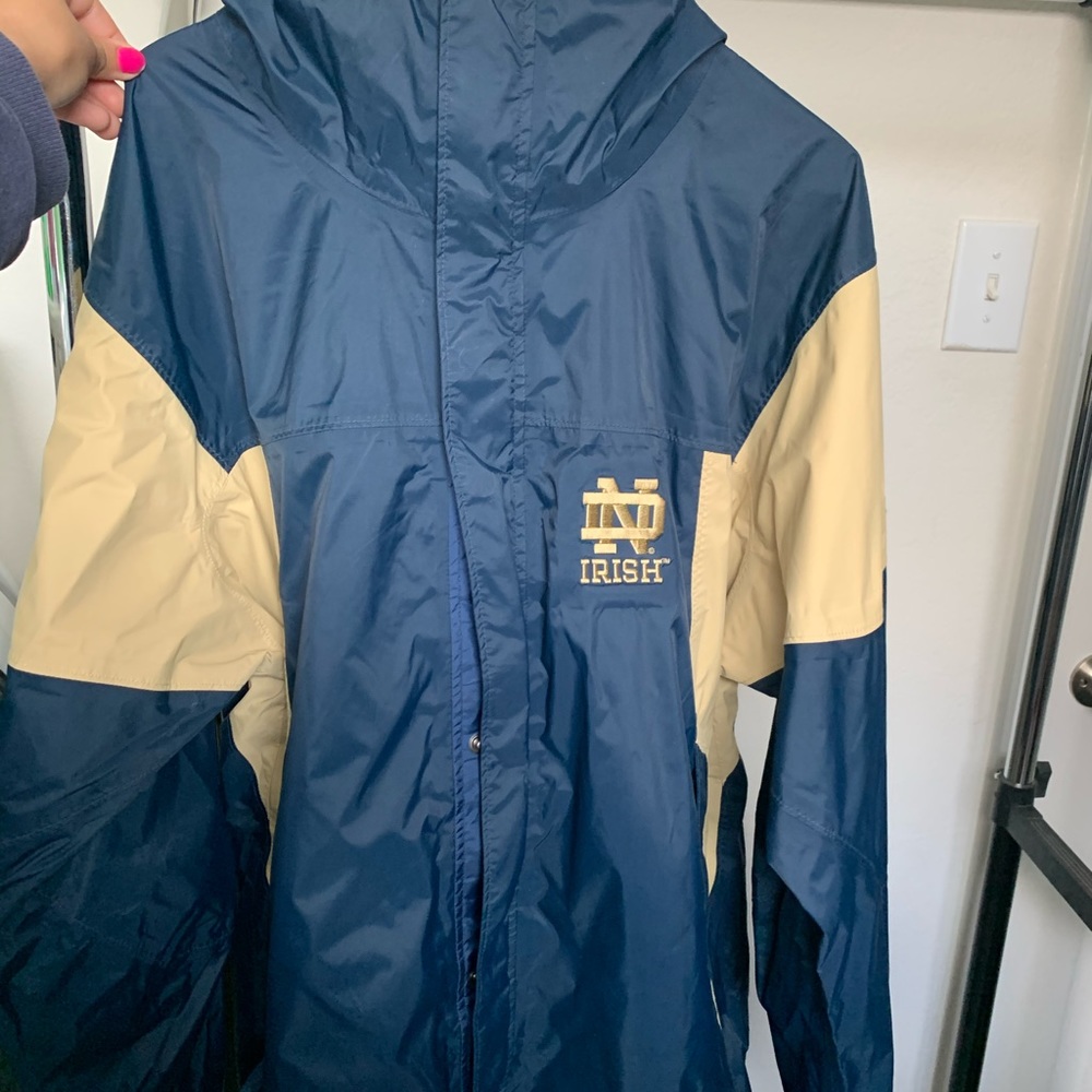 Columbia notre dame windbreaker jacket